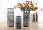 Hand Blown Glass Vase Gray White Color Fashionable Appearance