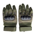 Waterproof Full Finger Tactical Gloves in Green Color for Sports Enthusiasts