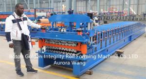 Wholesale Hot Sale double layer roofing sheet roll forming machine for trapezoidal and corrugated sheet producing from china suppliers