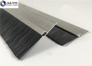 China Draft Seal Metal Channel Strip Brushes Bottom Window Door Stainless Steel on sale
