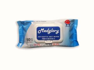 Wholesale 60 Counts Antiseptic Antibacterial Wet Wipes 20*15 CM Proven Effective from china suppliers