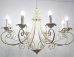 Vintage Loft Retro Chandelier Beige Black Color Vintage lustre American Candle