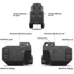 520nm / 650nm Red Green Laser Sight For Pistol 500 Lumen Light