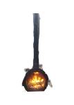 Europe Real Flame 6.0mm thick Ceiling Hanging Fireplace Roof Mounted