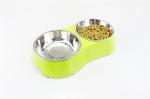 Raised Sus304 Raised Pet Feeder Bowl PFB Double Wall Dog Bowl