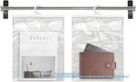 Hanging Storage Bags With Hook, 12.6 X 10 Inches Large Hook Clear Bags, School