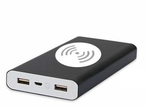 Wholesale Aluminum 10000mAh Polymer Battery QI Wireless Fast Charging Power Bank from china suppliers