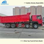 12 Wheel 25 Cubic Meter SINOTRUK HOWO Heavy Duty Dump Truck With RHD Cabin