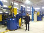 Blue 1000KG Electric Furnace For Aluminium Melting Holding Furnace Complete