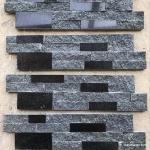 Natural stone , Natural Black Granite Wall Stone Cladding Ledge Stone