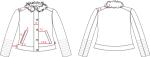 Levis Ladies' Charcoal Pleather Jacket With Detachable Sherpa Collar LEDO1741