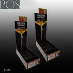 Plastic counter top display for stationary