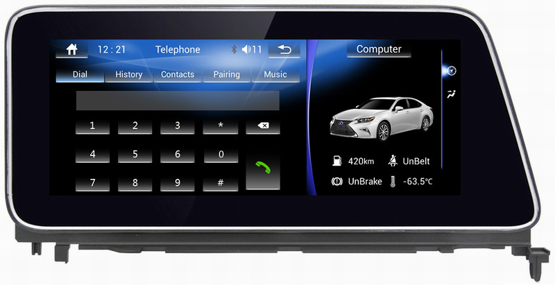Ouchuangbo car radio gps 4 Core CPU android 6.0 for Lexus RX270 350 450 with gps USB WIFI wifi Bluetooth SWC