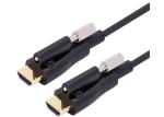 Crystal Clear HDMI Fiber Optic Cable - Lag-Free Gaming and Streaming