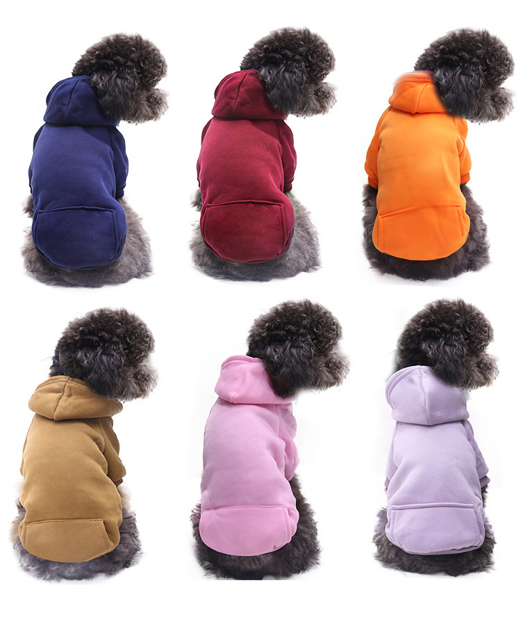Pet Clothes Multicolor Winter Pet Clothes Warm Hoodie Dog Clothes XL Breeds
