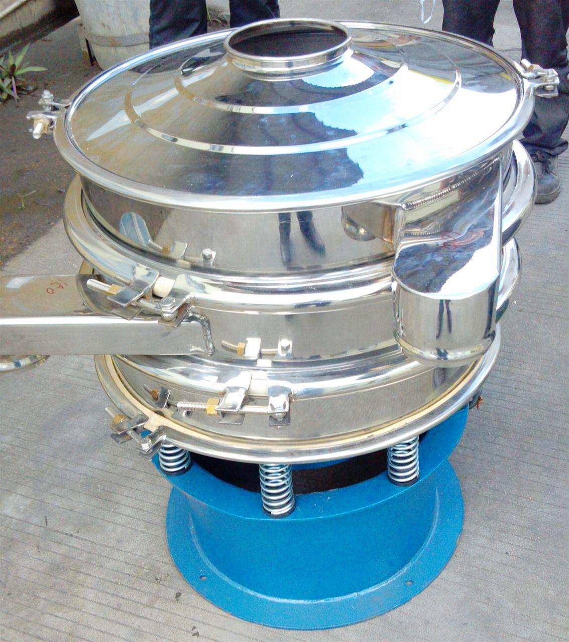 Mesh Changing Rotary Vibrating Screen , Exquisite 1.1kw Powder Sieving Machine