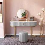 Nordic 30in Modern Dressing Tables Pine Modern Makeup Vanity Table