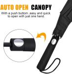 Double Canopy 210T Nylon Windproof 600g Sun Umbrella 3 Fold