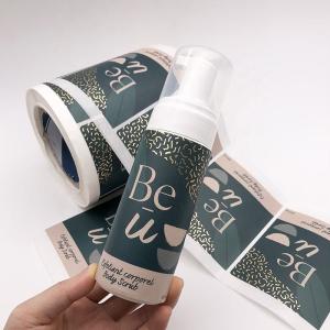 Wholesale Waterproof Adhesive Lotion Private Labels For Plastic Bottles Cosmetic Stickers Labels Printing from china suppliers