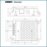 24V 60W Slim Power Supply 2.5A SMPS For LED Strip 104*82*36mm