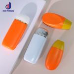 Matte Sunscreen Orange Tube 60ml 70ml Sun Cream Tube Custom For SPF50 Sunscreen