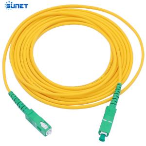 Wholesale SM Simplex Sc-Sc APC Optical Fiber Patch Cord / Armored Fiber Optic Patch Cable from china suppliers