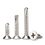 Black 410 stainless steel hexagonal drill tail screw DIN7504 Huasi dovetail bolt