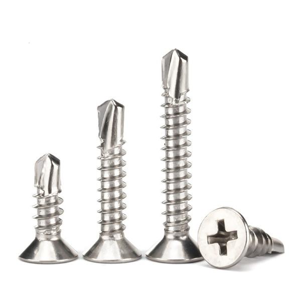 Black 410 stainless steel hexagonal drill tail screw DIN7504 Huasi dovetail bolt