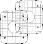 Satin Kitchen Sink Accessories With Draining Hole Bottom Grid Protector Drying