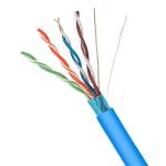 Wholesale 0.47mm FTP CAT5E Cable Blue PVC Jacket Pure Copper High Speed Network