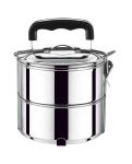 2/3/4 layers stainless steel handle lunch box & keep warm food carrier &