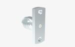 Stainless Steel Nickel Plated SMA Female RF Jack Connector With Microstrip