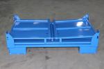 Q235 Material Foldable Pallet Container Metal Cage Box 1200kg Static Weight
