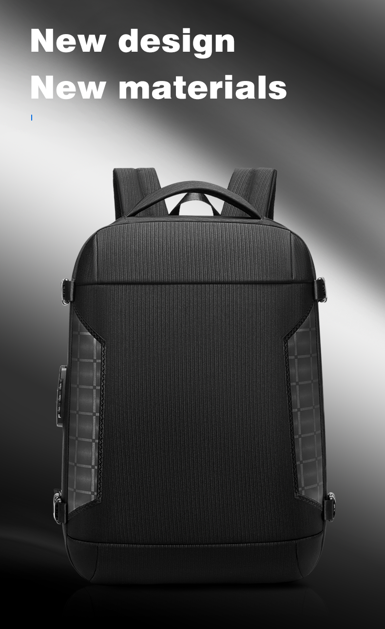 1680D Polyester Waterproof Business Backpack Large Space Eco Friendly