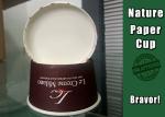 Logo Printed Custom Paper Ice Cream Cups With Food Grade PE Coating