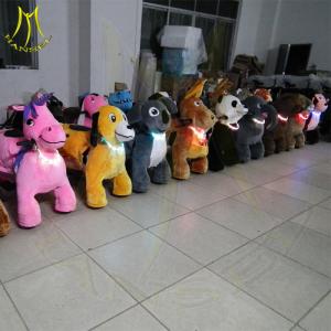 Wholesale Hansel mini carousel rides for sale ride on animals in shopping mall kids animal scooter rides 4 wheel kid ride electric from china suppliers