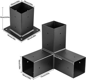 Wholesale Welding Bracket for Nature Pressure Treated Wood Pergola Kit in Garden Outdoor Design from china suppliers