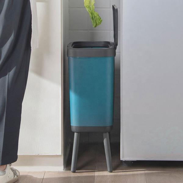 Household Indoor Trash Can With Legs Large Garbage Can With Legs