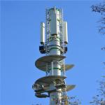 4g 5g Wireless Microwave Monopole Telecom Tower With Flangle 5m 12m 36m 45m 55m