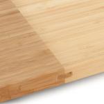 Water Resistant Bamboo Cutting Board With Feet , Bamboo Cheese Serving Tray