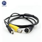 24V RCA Backup Camera Cable Connect 4 Pin Shielded For Power Video Audio