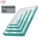 Transparent 0.4Cm Customised Dome Square Tempered Glass Insulated Unbreakable