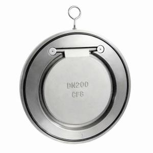 Wholesale Stainless Carbon Steel cf8 cf8m wcb Rubber EPDM NBR Viton Lined Single leaf thin disc Flapper Swing Check Valve DN150 from china suppliers