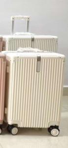 Wholesale Aluminum Frame Stock Luggage Fashion Design 6 Colors High Capacity Hot Sell 3 Sizes ABS+PC Material Weightless Hard from china suppliers
