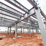 Solid H-shape Steel Beam Multi-Story Steel Structures for Professional Modern