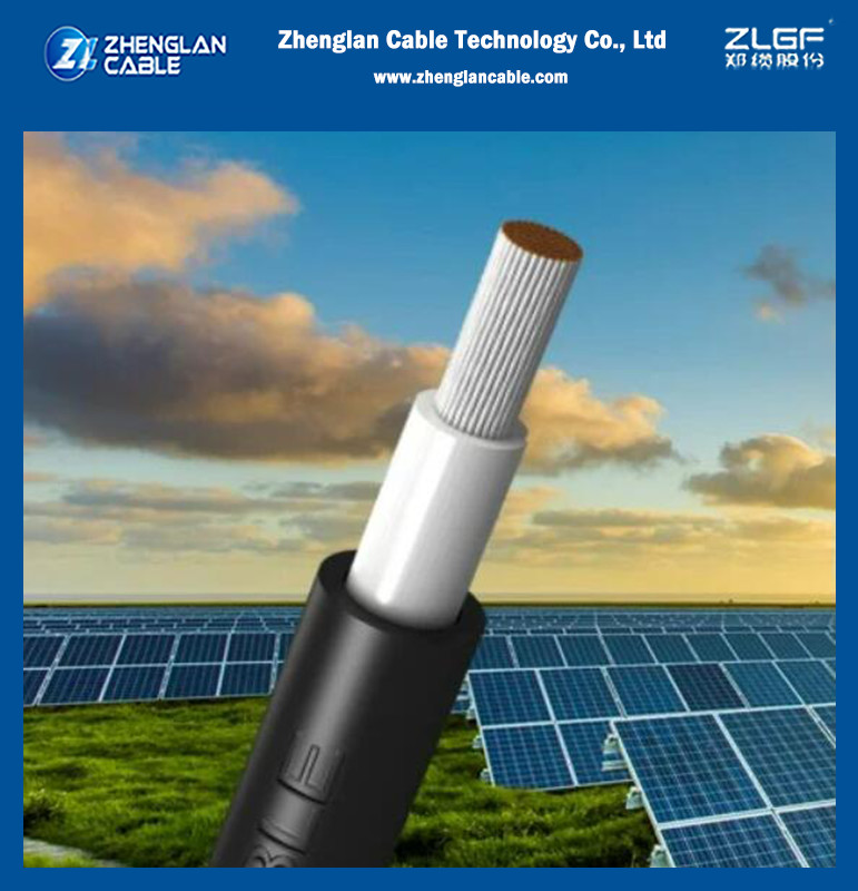 4mm 6mm 10mm Tinned Copper Conductor Photovoltaic Solar Cable Dc Pv Solar Cable