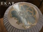 Aristo Party Beautiful bedroom Furniture Small Round Stool Wooden Fabric