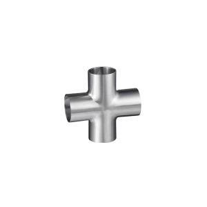 Wholesale Butt Weld Straight Cross Fittings Stainless Steel Hygienic Fittings 15 Bar Pressure from china suppliers