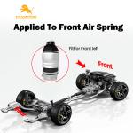 Rear Left Orientation Rubber Steel Suspension Spring For Audi Q7 Porsche Cayenne