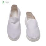 Unisex gender anti static safety cleanroom PU canvas shoes working esd safety